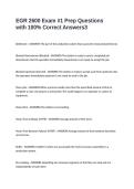 EGR 2600 Exam -1 Prep Questions with 100- Correct Answers