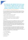 NSG 6998 APEA PRE-PREDICTOR EXAM Actual Exam 2026&sol;2027 Complete Questions and Verified Answers with Detailed Rationales 100&percnt; Verified Solutions Graded A Pass Guaranteed - A&plus; Graded