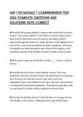 A&P 1 101 MODULE 7 COMPREHENSIVE TEST 2026 COMPLETE QUESTIONS AND SOLUTIONS 100&percnt; CORRECT