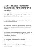 A AND P 1 101 MODULE 4 CERTIFICATION EVALUATION 2026 TESTED QUESTIONS AND ANSWERS