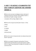 A AND P 1 101 MODULE 4 EXAMINATION TEST 2026 COMPLETE QUESTIONS AND ANSWERS GRADED A&plus;