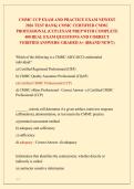 CMMC CCP EXAM AND PRACTICE EXAM NEWEST  2026 TEST BANK&vert; CMMC CERTIFIED CMMC  PROFESSIONAL &lpar;CCP&rpar; EXAM PREP WITH COMPLETE  400 REAL EXAM QUESTIONS AND CORRECT  VERIFIED ANSWERS&sol; ALREADY GRADED A&plus; &lpar;BRAND NEW&excl;&excl;&rpar; 