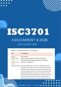 ISC3701 Assignment 4 Portfolio 2026 - Due August 2026