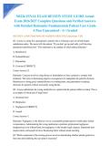 NR226 FINAL EXAM REVIEW STUDY GUIDE Actual Exam 2026&sol;2027 Complete Questions and Verified Answers with Detailed Rationales Fundamentals Patient Care Grade A Pass Guaranteed - A&plus; Graded