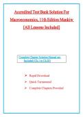Accredited Test Bank Solution For Macroeconomics&comma; 11th Edition by Mankiw &vert;All Chapters Included &vert; Questions With Explained Answers