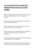 NYC FOOD PROTECTION COURSE EXAM PREMIUM PREP PACK 2026 FULLY SOLVED MATERIAL