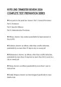 NYPD 2ND TRIMESTER REVIEW 2026 COMPLETE TEST PREPARATION SERIES