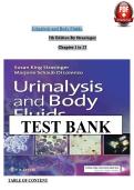 TEST BANK For Urinalysis and Body Fluids&comma; 7th Edition by Strasinger &vert; Verified Chapters 1 - 17 &vert; Complete Newest Version