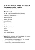 NYPD 2ND TRIMESTER REVIEW 2026 IN DEPTH STUDY AND REVISION MATERIAL