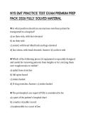 NYS EMT PRACTICE TEST EXAM PREMIUM PREP PACK 2026 FULLY SOLVED MATERIAL
