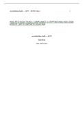 WGU AFT2 KCM1 TASK 4&colon; COMPLIANCE & STAFFING ANALYSIS &vert; 2026 UPDATE &vert; WITH COMPLETE SOLUTION