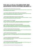 NYU ECG ACTUAL EXAMINATION 2026 QUESTIONS WITH ANSWERS GRADED A&plus;