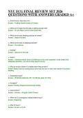 NYU ECG FINAL REVIEW SET 2026 QUESTIONS WITH ANSWERS GRADED A&plus;