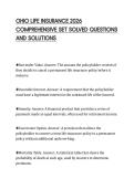 OHIO LIFE INSURANCE 2026 COMPREHENSIVE SET SOLVED QUESTIONS AND SOLUTIONS