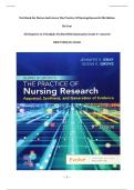 Test Bank For Burns And Groves The Practice Of Nursing Research 9th Edition By Gray &vert;All Chapters &lpar;1-29&rpar;&vert; Q&As Verified With Rationales&vert; Grade A&plus; Assured &vert;ISBN 9780443110368