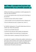 PECT PREK-4 BOARD EVALUATION 2026 GUARANTEED PASS ANSWERS GRADED A&plus;