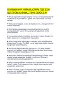 PENNSYLVANIA NOTARY ACTUAL TEST 2026 QUESTIONS AND SOLUTIONS GRADED A&plus;