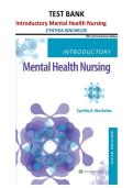 Introductory Mental Health Nursing Test Bank 5th Edition &vert; All Chapters &vert; Cynthia Kincheloe