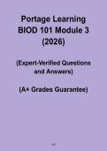 Portage Learning BIOD 101 Module 3 Exam Study Guide PDF &ndash; Introduction to Biology