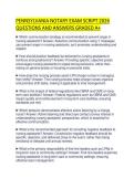 PENNSYLVANIA NOTARY EXAM SCRIPT 2026  QUESTIONS AND ANSWERS GRADED A&plus;