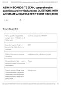 ABIM IM BOARDS ITE EXAM&comma; comprehensive questions and verified answers QUESTIONS WITH ACCURATE ANSWERS &vert; GET IT RIGHT &vert;20252026&excl;