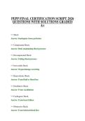 PEPP FINAL CERTIFICATION SCRIPT 2026 QUESTIONS WITH SOLUTIONS GRADED A&plus;