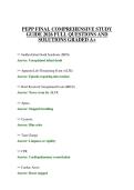 PEPP FINAL COMPREHENSIVE STUDY GUIDE 2026 FULL QUESTIONS AND SOLUTIONS GRADED A&plus;