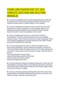 PHARM 1000 EXAMINATION TEST 2026 COMPLETE QUESTIONS AND SOLUTIONS GRADED A&plus;