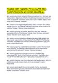 PHARM 1000 EXAMPREP FULL PAPER 2026 QUESTIONS WITH ANSWERS GRADED A&plus;