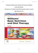 Test Bank for Williams Basic Nutrition Diet Therapy 16th Edition By Stacinix Mcintosh &vert;All Chapters &lpar;1-23&rpar; &vert; Q&As Verified With Rationales&vert; Grade A&plus; Assured ISBN 9780323653763