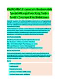 ISA Certification Complete Exam Study Guide 2026&sol;2027 &vert; Verified Questions  Description&colon; Detailed certification review covering industrial systems&comma; automation technologies&comma; safety protocols&comma; and operational procedures&period; Includes structured practice questio