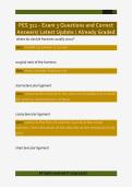 PES 311 - Exam 1 Questions and Correct  Answers&sol; Latest Update &sol; Already Graded