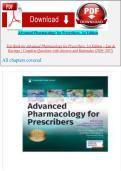 Test Bank for Advanced Pharmacology for Prescribers 1st Edition &ndash; Luu & Kayingo &vert; Complete Exam Questions&comma; Answers & Rationales &lpar;2026&ndash;2027&rpar; Verified Study Guide