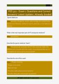 PES 311 - Exam 1 Questions and Correct  Answers&sol; Latest Update &sol; Already Graded