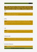 PES 564 Exam 2 Questions and Correct  Answers&sol; Latest Update &sol; Already Graded