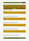 PHARM 180 Final Practice Questions and  Correct Answers&sol; Latest Update &sol; Already  Graded