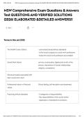 MSW Comprehensive Exam Questions & Answers Test QUESTIONS AND VERIFIED SOLUTIONS &vert;2026&vert; ELABORATED &DETAILED ANSWERS&excl;&excl;