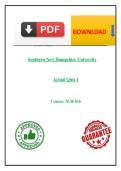 Southern New Hampshire University NUR 616 Actual Quiz 1 &ndash; Advanced Health Assessment Foundations