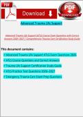 Advanced Trauma Life Support &lpar;ATLS&rpar; &ndash; Course Exam Questions with Correct Answers &lpar;2026&ndash;2027&rpar; &vert; Comprehensive Trauma Care Certification Study Guide