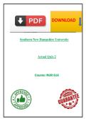 Southern New Hampshire University NUR 616 Actual Quiz 2 &ndash; Advanced Physical Assessment Techniques