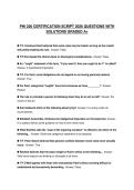 PHI 220 CERTIFICATION SCRIPT 2026 QUESTIONS WITH SOLUTIONS GRADED A&plus;