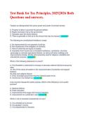 Tax Principles Exam 2026&colon; Verified Questions & Guaranteed Pass Guide