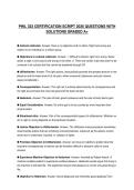 PHIL 333 CERTIFICATION SCRIPT 2026 QUESTIONS WITH SOLUTIONS GRADED A&plus;