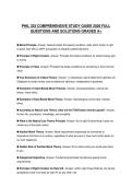 PHIL 333 COMPREHENSIVE STUDY GUIDE 2026 FULL QUESTIONS AND SOLUTIONS GRADED A&plus;