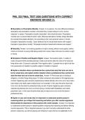PHIL 333 FINAL TEST 2026 QUESTIONS WITH CORRECT ANSWERS GRADED A&plus;