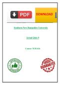 Southern New Hampshire University NUR 616 Actual Quiz 9 &ndash; Advanced Abdominal and Genitourinary Assessment