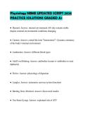 Physiology NBME UPDATED SCRIPT 2026 PRACTICE SOLUTIONS GRADED A&plus;