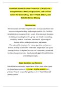 Certified Rehabilitation Counselor &lpar;CRC&rpar; Exam &ndash;Comprehensive Practice Questions and Answer Guide for Counseling&comma; Assessment&comma; Ethics&comma; and Rehabilitation Theory