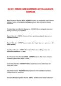 NU 671 TERMS EXAM QUESTIONS WITH ACCURATE ANSWERS 