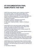 ATI DOCUMENTATION FINAL  EXAM UPDATE THIS YEAR 